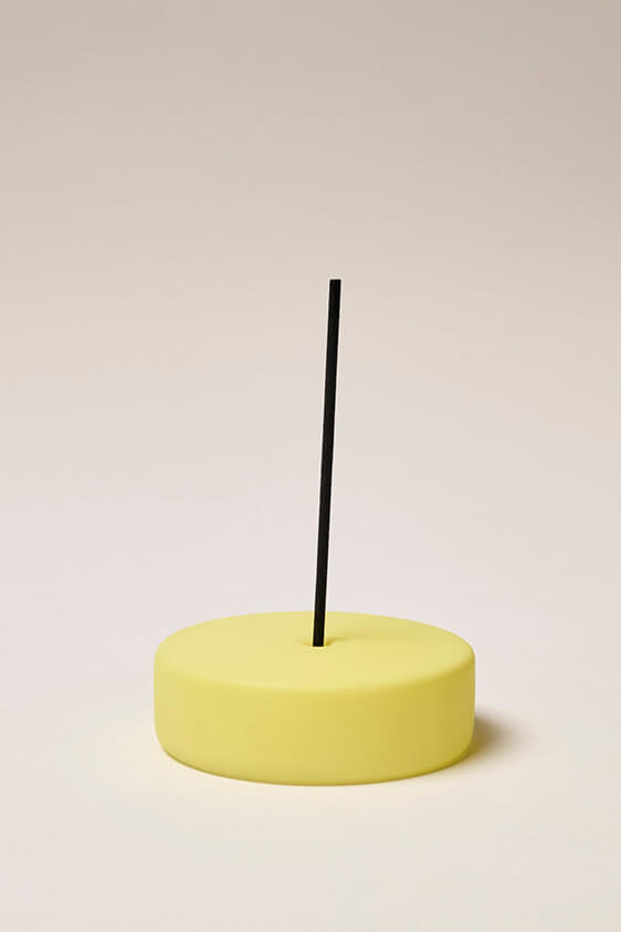 Frosted Glass Holder Large - Lime