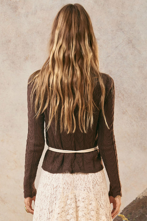 Lou Lou Knit Top - Cacao