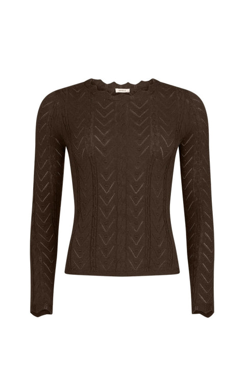 Lou Lou Knit Top - Cacao