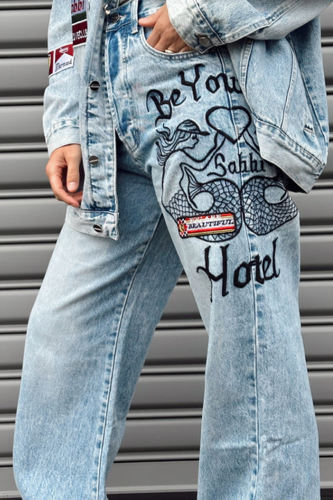 Mermaid Racing Denim Jean