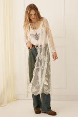 Mooncharm Mesh Duster - Vintage Cream Cream