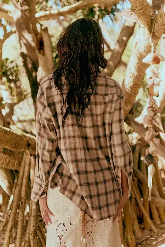 Nashville Canyon Flannel Shirt - Stone