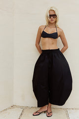Super Barrel Pants - Black Cotton Poplin