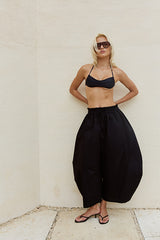 Super Barrel Pants - Black Cotton Poplin
