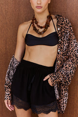 Girlfriend Shirt - Safari Tan Leopard