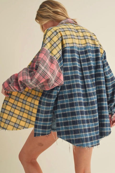 Nella Flannel Shirt - Festival Patchwork
