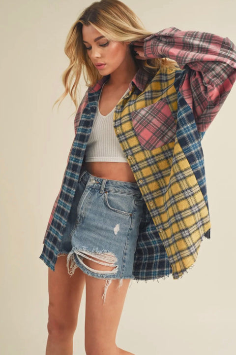 Nella Flannel Shirt - Festival Patchwork