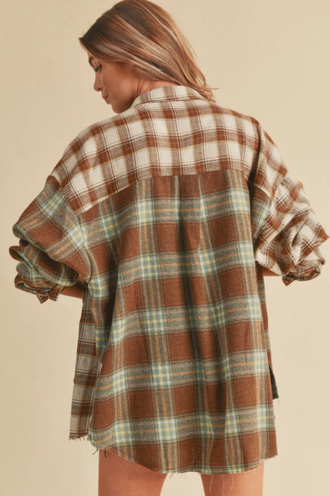 Noelle Flannel Shirt - Rustwood Plaid