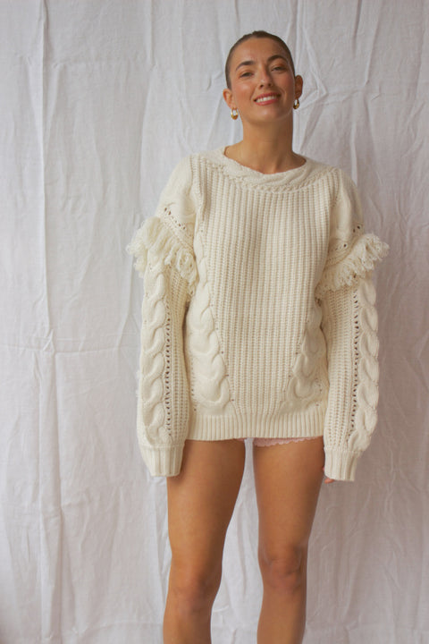Nomadic Knit Jumper - Cloud