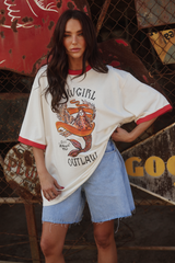 The Cowgirl Outlaw Tee - White