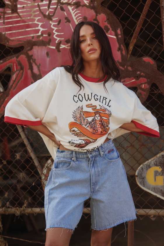 The Cowgirl Outlaw Tee - White