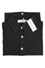 Classic Oversized Boyfriend Shirt - Black Fujiette