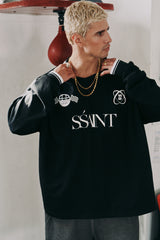 Polo Collar Long sleeve - Black