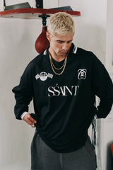 Polo Collar Long sleeve - Black