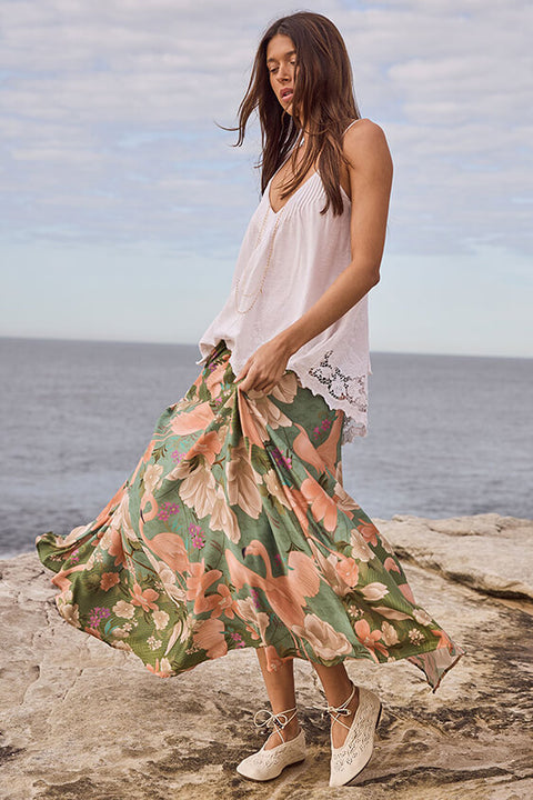 Floridian Maxi Skirt - Sage