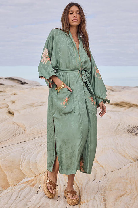 Floridian Reversible Robe - Sage