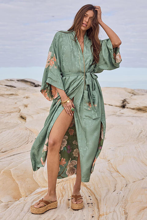Floridian Reversible Robe - Sage