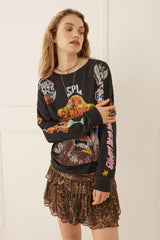 Pajarito Long Sleeve Tee - Charcoal Grey