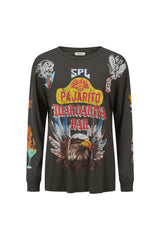 Pajarito Long Sleeve Tee - Charcoal Grey