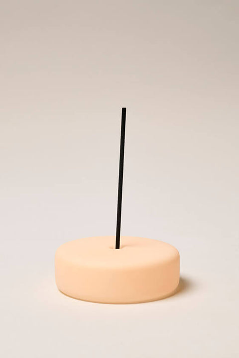 Frosted Glass Holder Large - Peach