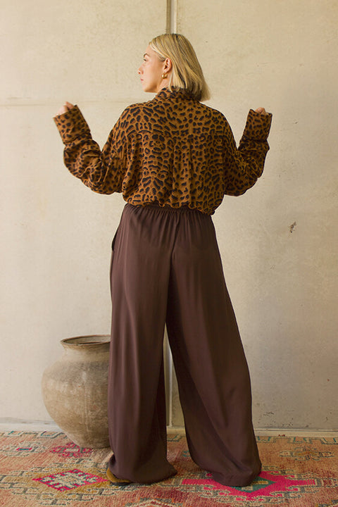 Safari Paperbag Pant - Choc Fujiette
