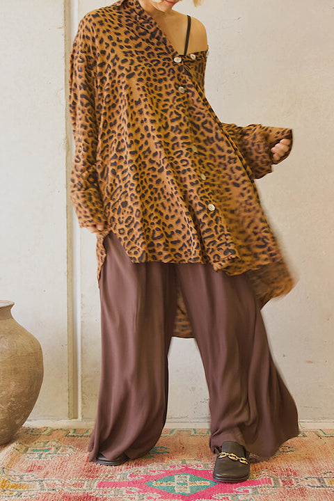 Safari Paperbag Pant - Choc Fujiette