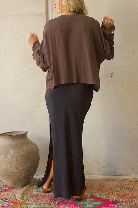 Lou Bias Slip Skirt - Black Fujiette