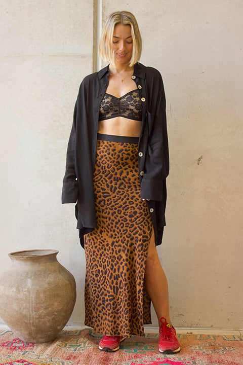 Classic Oversized Boyfriend Shirt - Black Fujiette