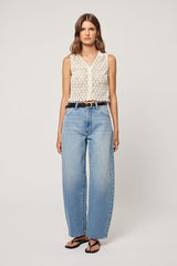 Gigi Barrel Jean - Brad Blue