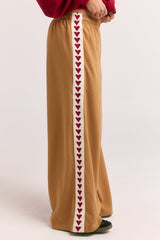 The Raving Hearts Pants - Camel