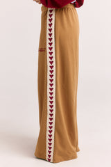 The Raving Hearts Pants - Camel