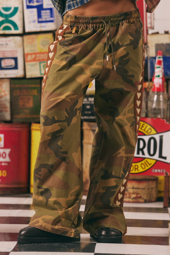 The Raving Hearts Pants - Drill Camo