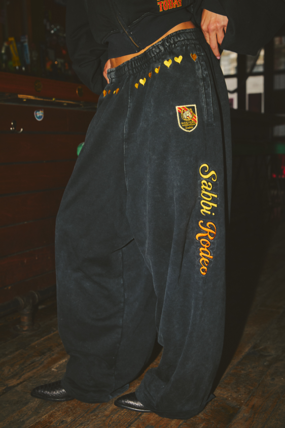 Be-Youtiful Wide Leg Sweat Pants - Black