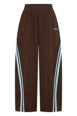 SSAINT Barrel Trackpant Choc/Baby Blue