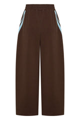 SSAINT Barrel Trackpant Choc/Baby Blue