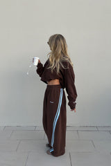SSAINT Barrel Trackpant Choc/Baby Blue