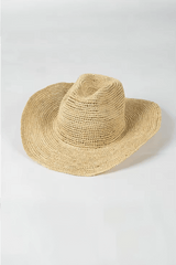 Cowboy Raffia Hat- Natural
