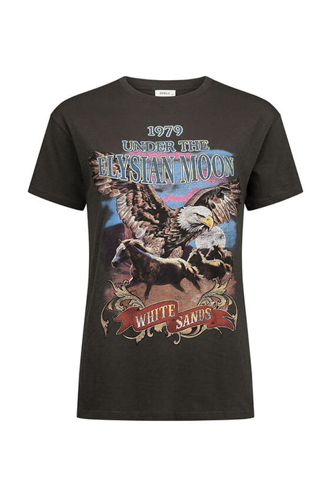 Elysian Biker Tee - Charcoal