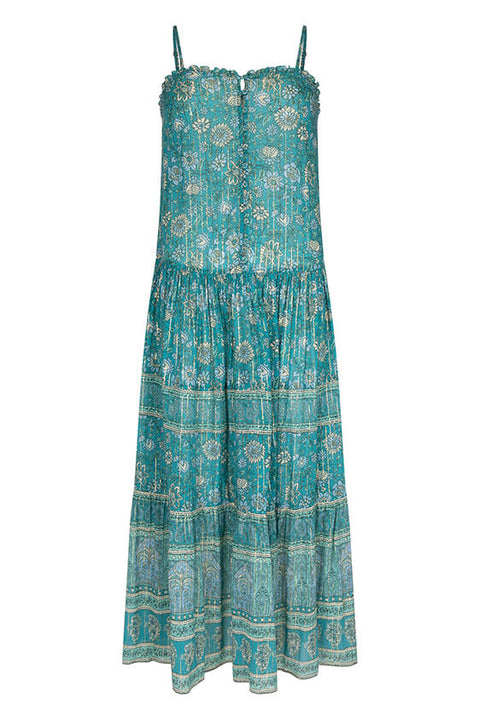 Elysian Strappy Maxi Dress - Jade