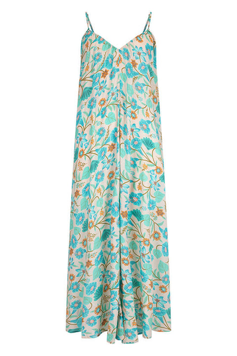 Goldie Strappy Maxi Dress - Lagoon