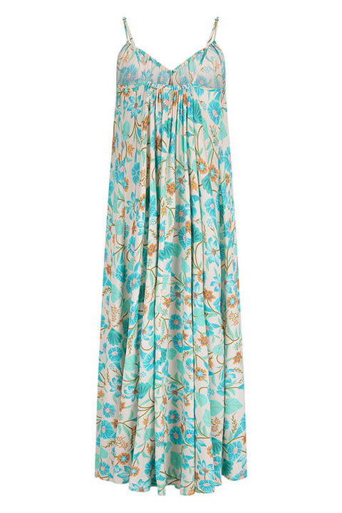 Goldie Strappy Maxi Dress - Lagoon