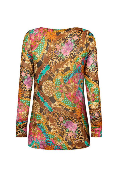 Lovers & Dreamers Long Sleeve Mesh Top - Cosmos Pink