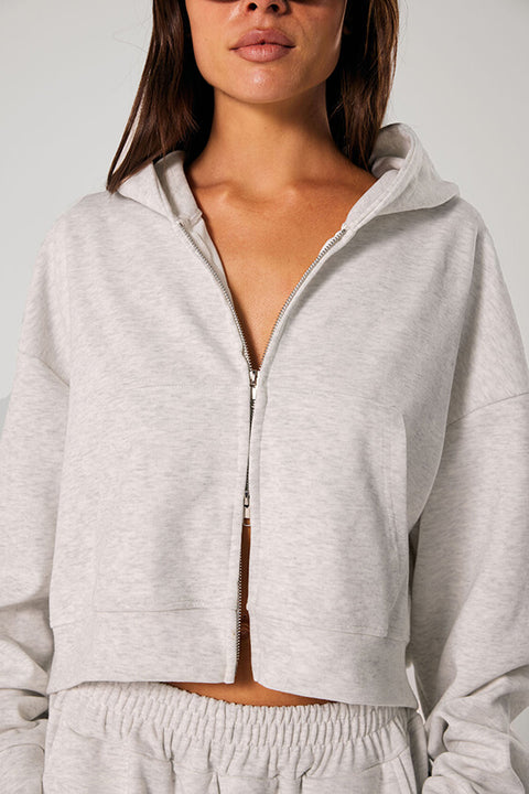 Cropped Hoodie - Grey