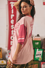 The Tattoo and Roses Tee - Pink