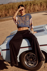 The Tattoo and Roses Tee - Blue