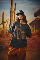 The Very Oversized Buck Yeah Tee- Black
