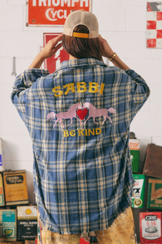 The Horse Power Flannel Shirt - Blue