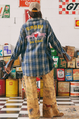 The Horse Power Flannel Shirt - Blue