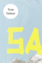 The Rhinestone Word Tee - Sky Blue
