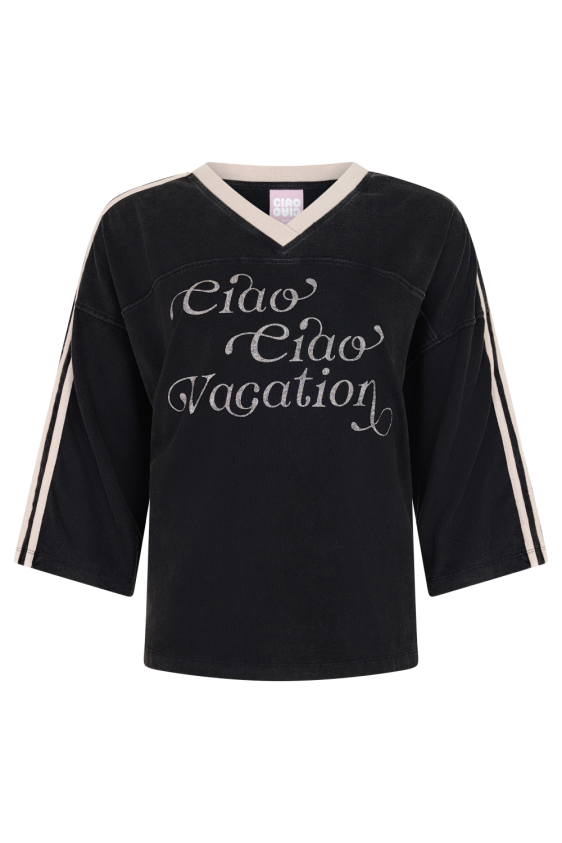 Vacay Crop Tee - Black